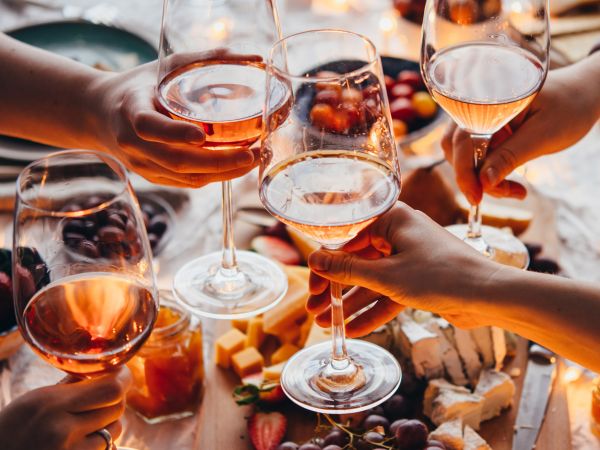Hands and Wine-Glasses